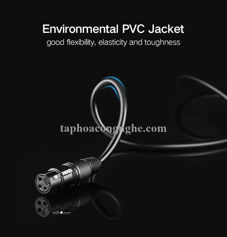 Ugreen 20721 5M màu Đen Cáp âm thanh 6.5mm sang Canon âm AV131 30020721